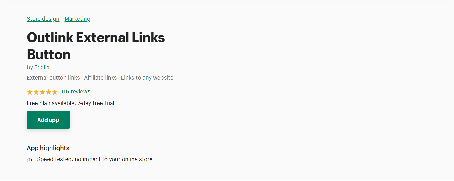 Outlink External Links Button - Affiliate Marketing Apps

