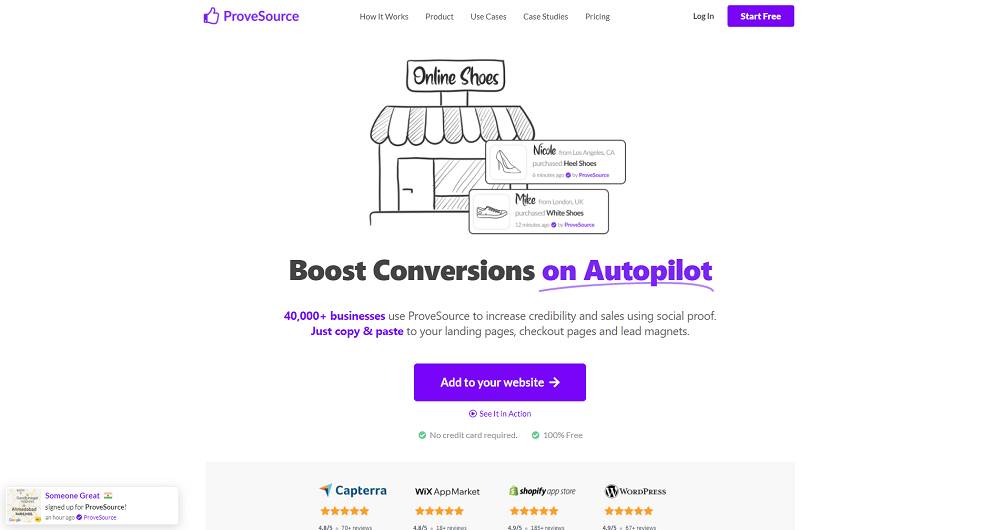 ProveSource Best Social Proof Tool