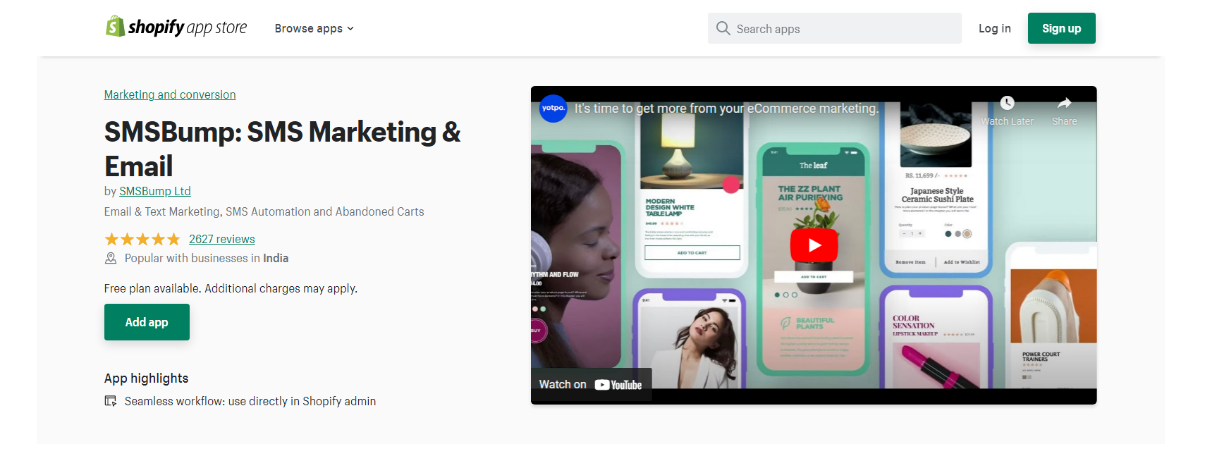 SMSBumo - shopify sms marketing