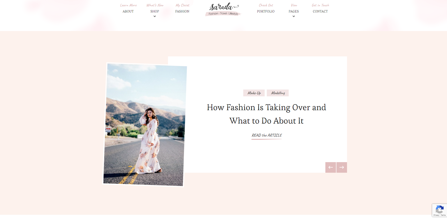 Sarada - Fashion WordPress Theme