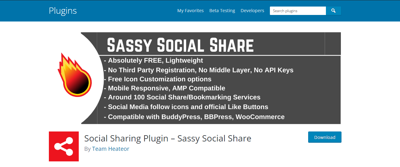 WordPress social media share plugins