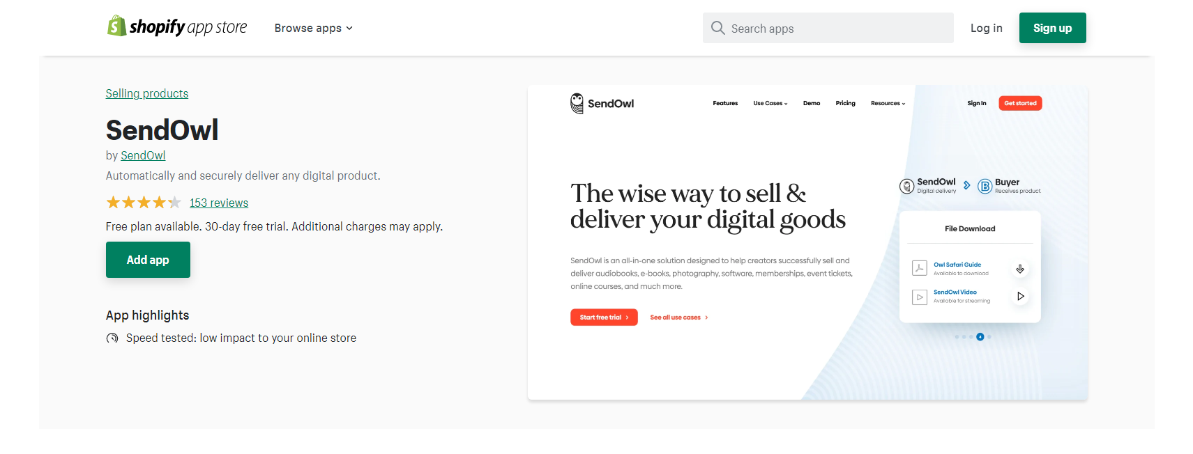 SendOwl - Shopify Digital Downloads