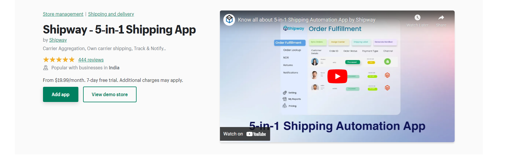 Shipway - Shopify Returns Apps