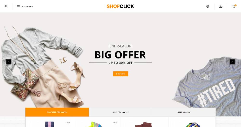 ShopClick - Responsive Prestashop Theme