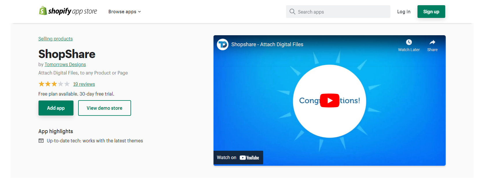 ShopShare - Shopify Digital Downloads