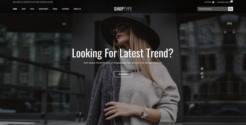 ShopType - Fashion WooCommerce Theme