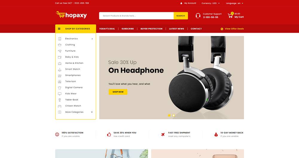 Shopaxy - Multipurpose Store PrestaShop Theme