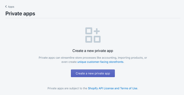 Shopify-private-apps