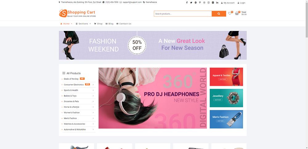 Shopping Cart - Free WooCommerce Themes