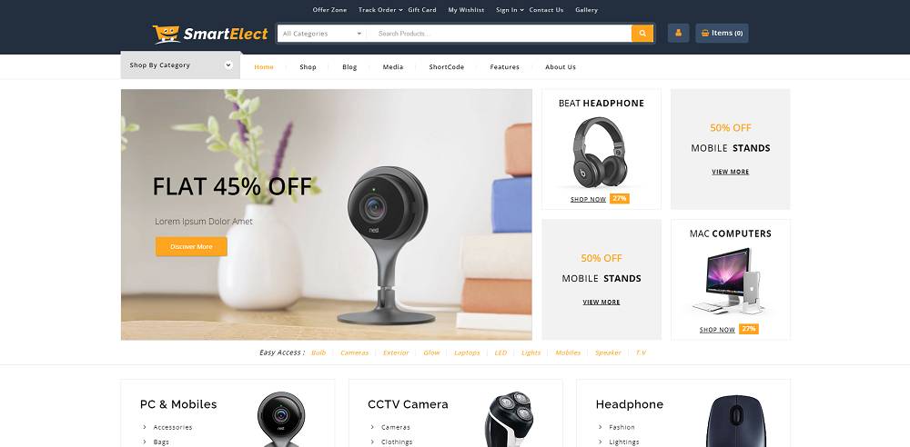 SmartElect -  Electronics Store WooCommerce WordPress Theme