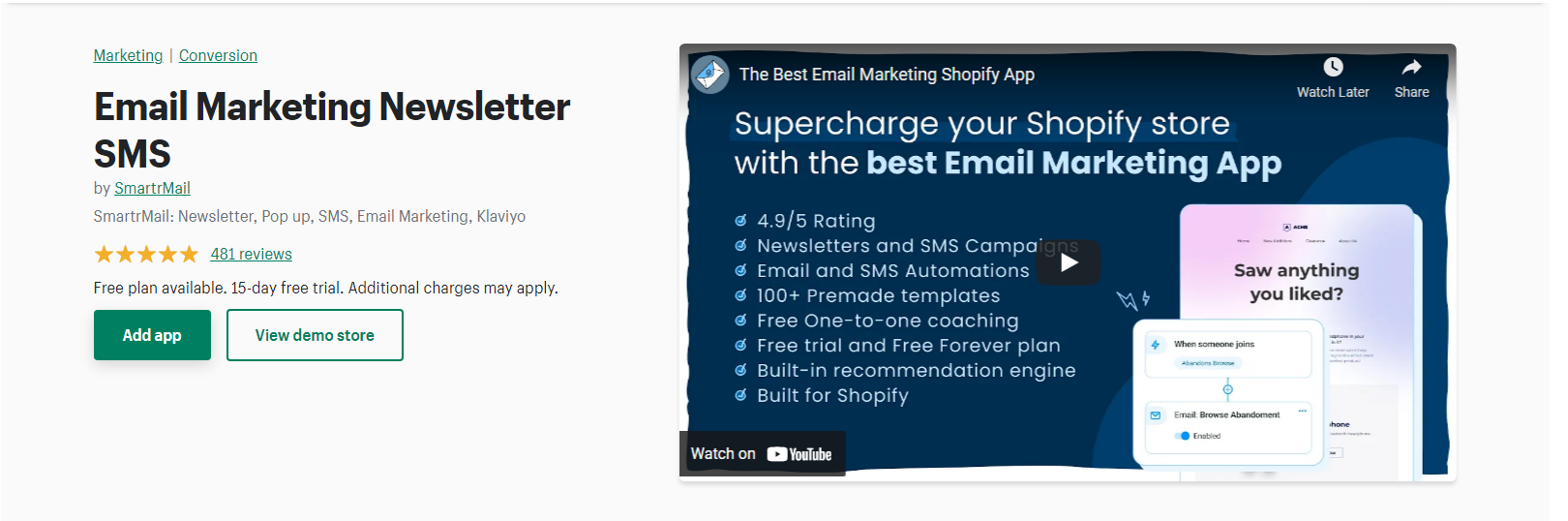 SmarteMail - shopify email popup