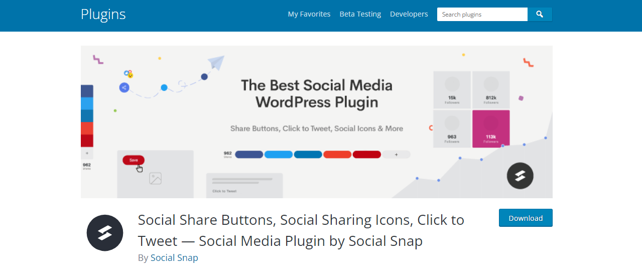 WordPress social media share plugins