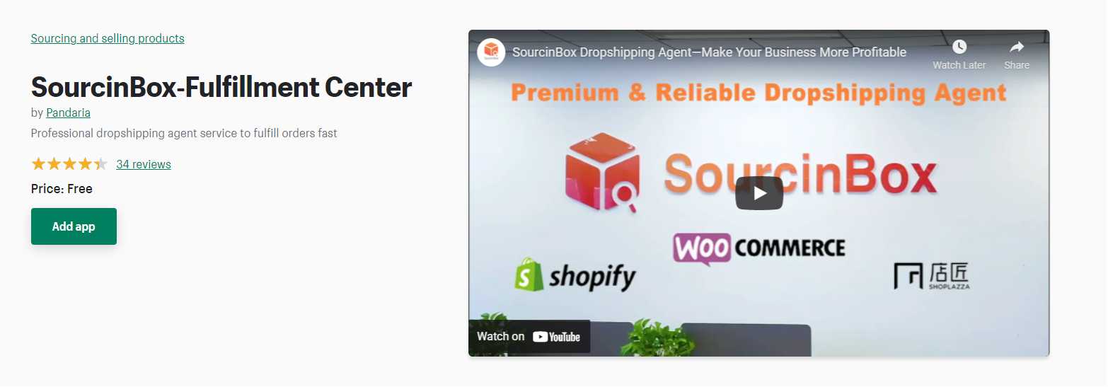 SourceinBox - Best Shopify App