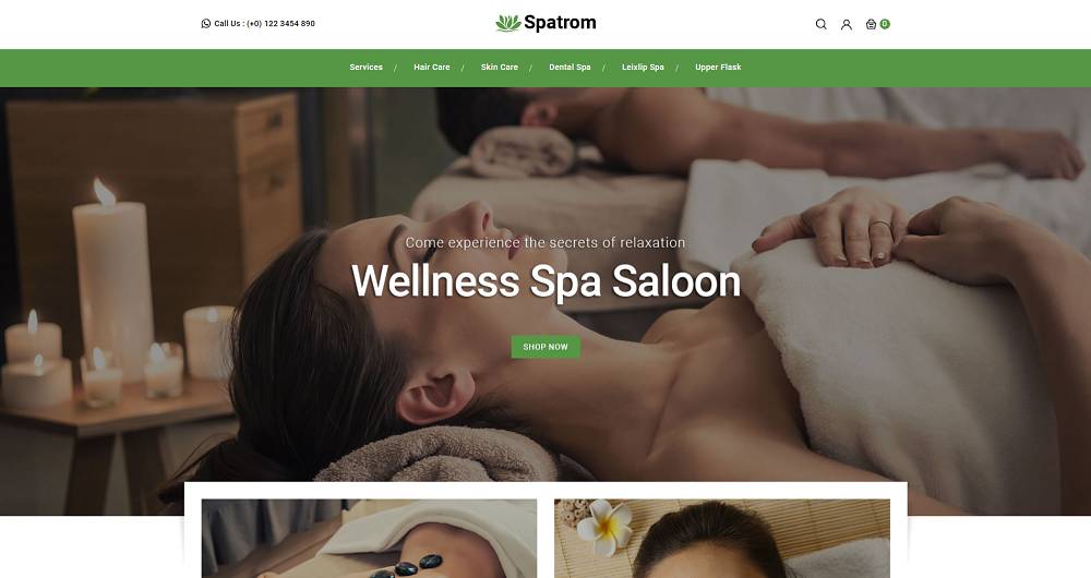 Spatrom - Spa and Beauty Store PrestaShop Theme