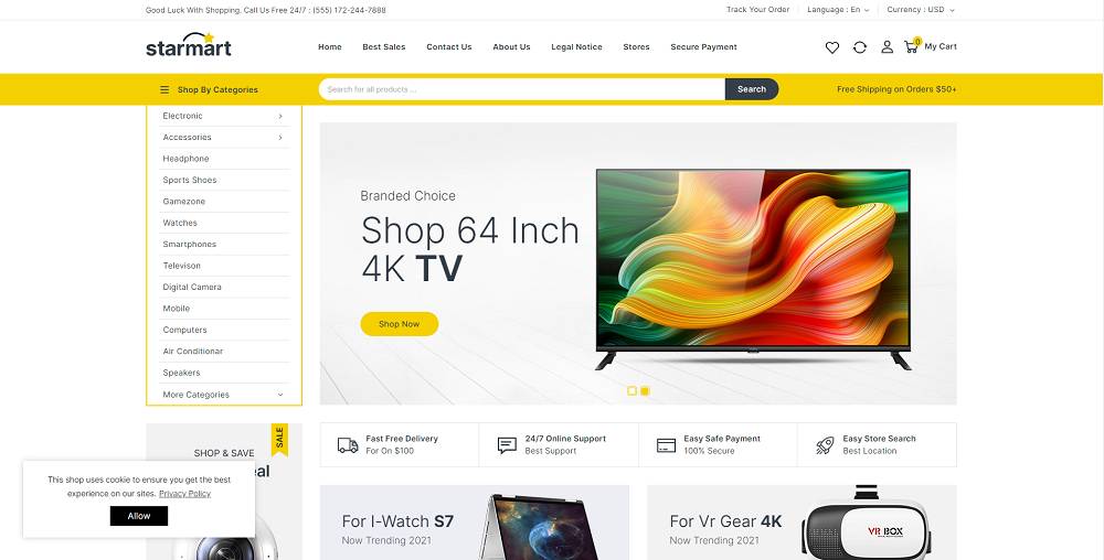 Starmart - Electronics Store Prestashop Theme