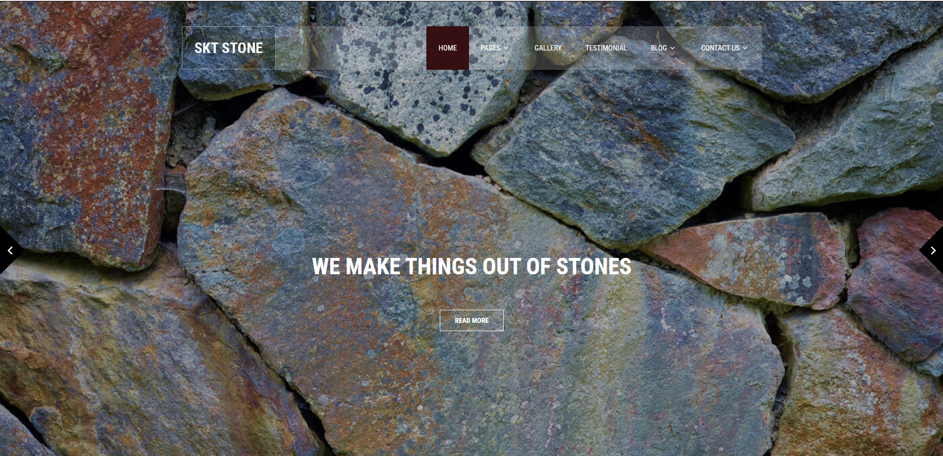 SKT Stone - free landing page WordPress themes