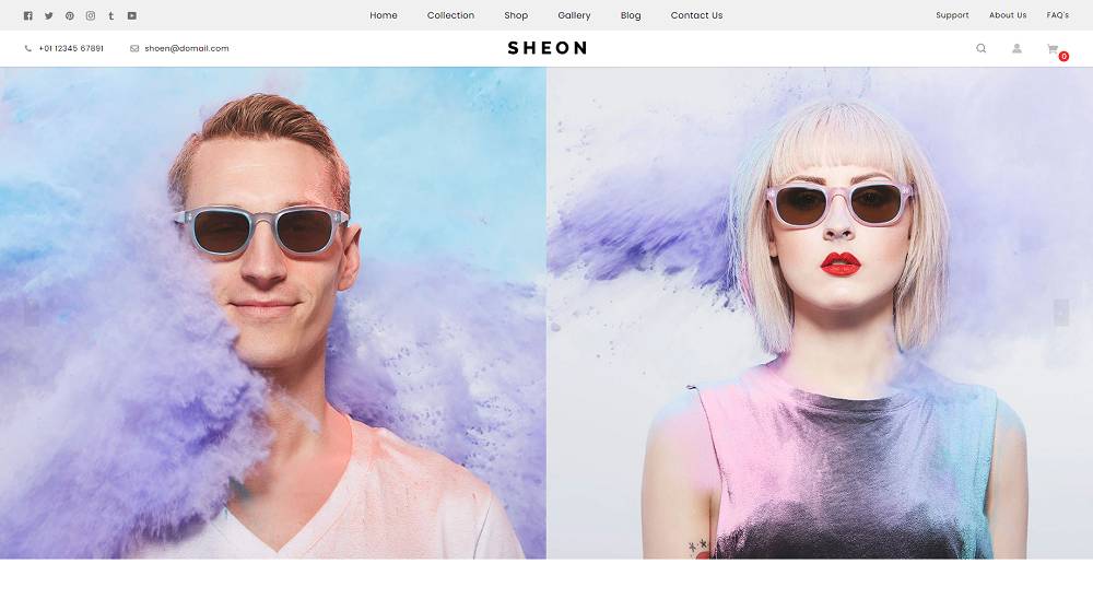 Sunglasses Shopify Single Product Theme