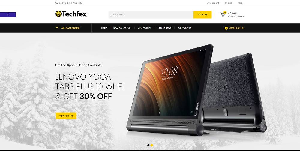 Techfex - Digital Store PrestaShop Template