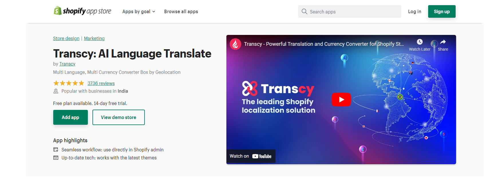 Transcy - shopify translation apps
