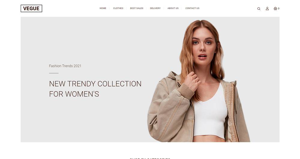 Vegue Fashion Accessories Stores Template