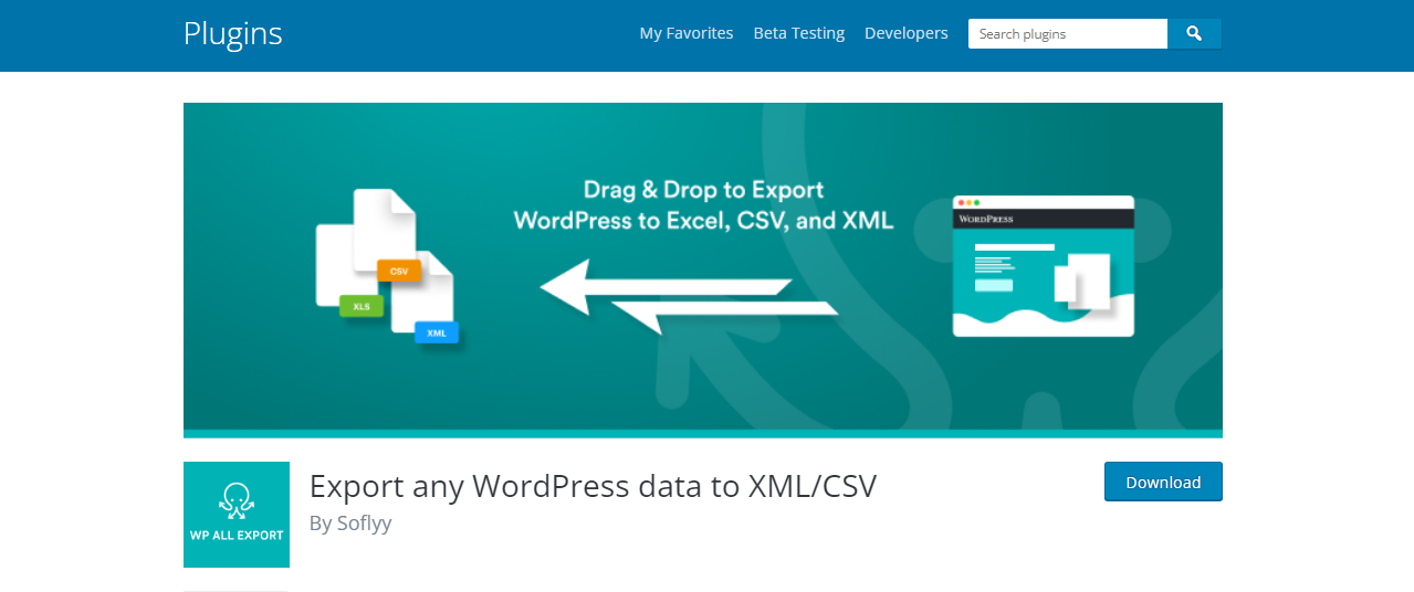 WP All Export - WordPress import export plugins