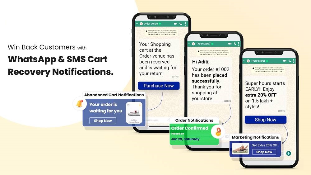 WhatsApp & SMS Cart Recovery