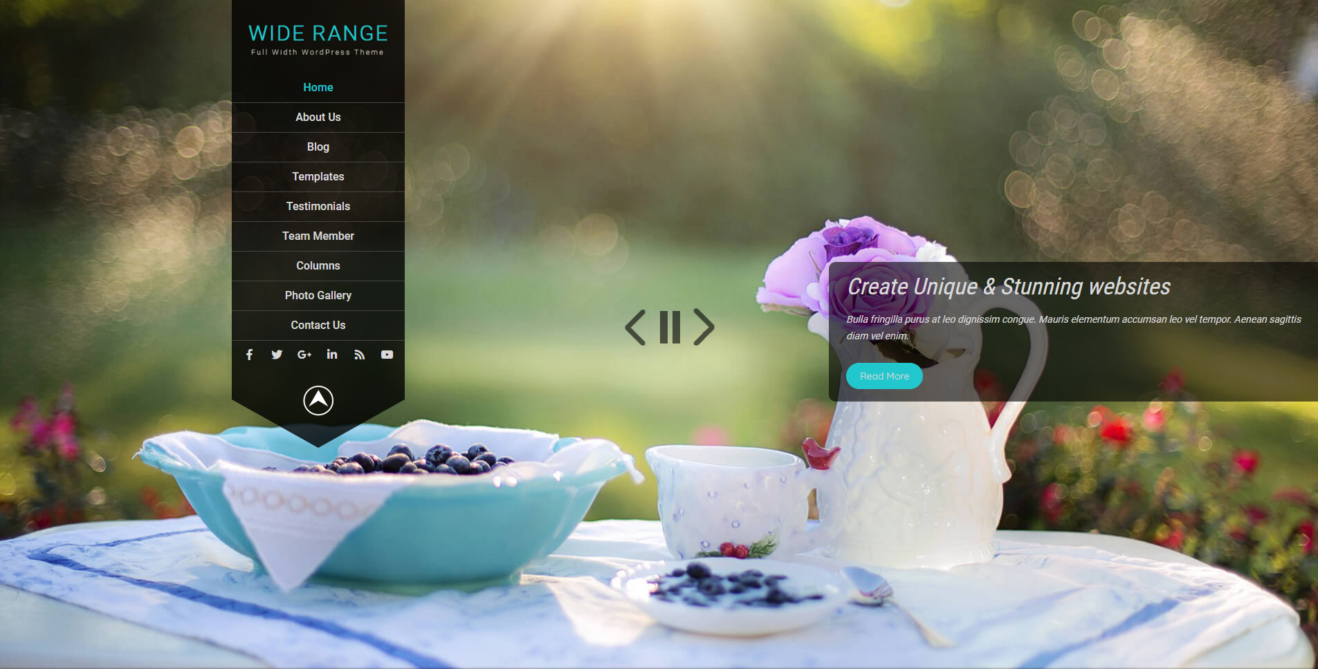 Wide Range - Photography WordPress Themes