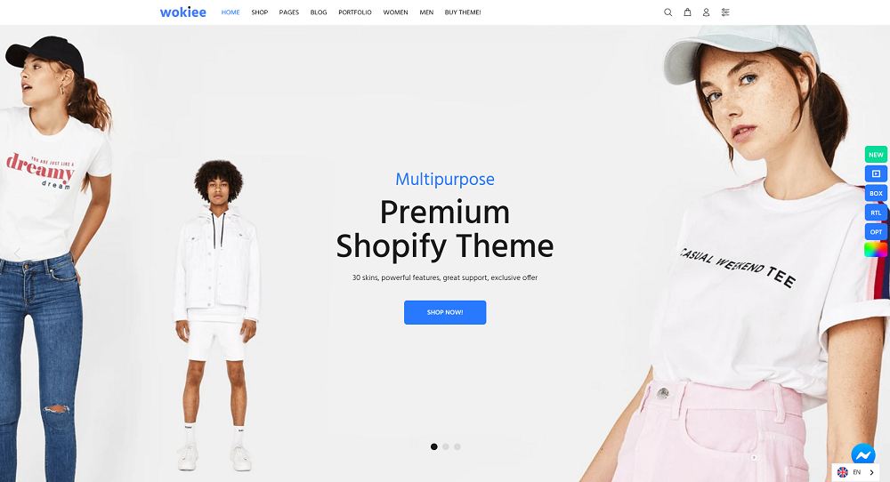 Wokiee Shopify single product theme