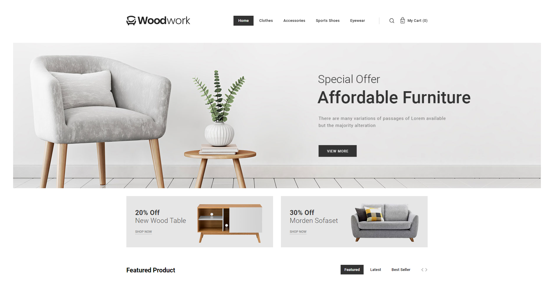 WoodWork - Furniture Store Theme