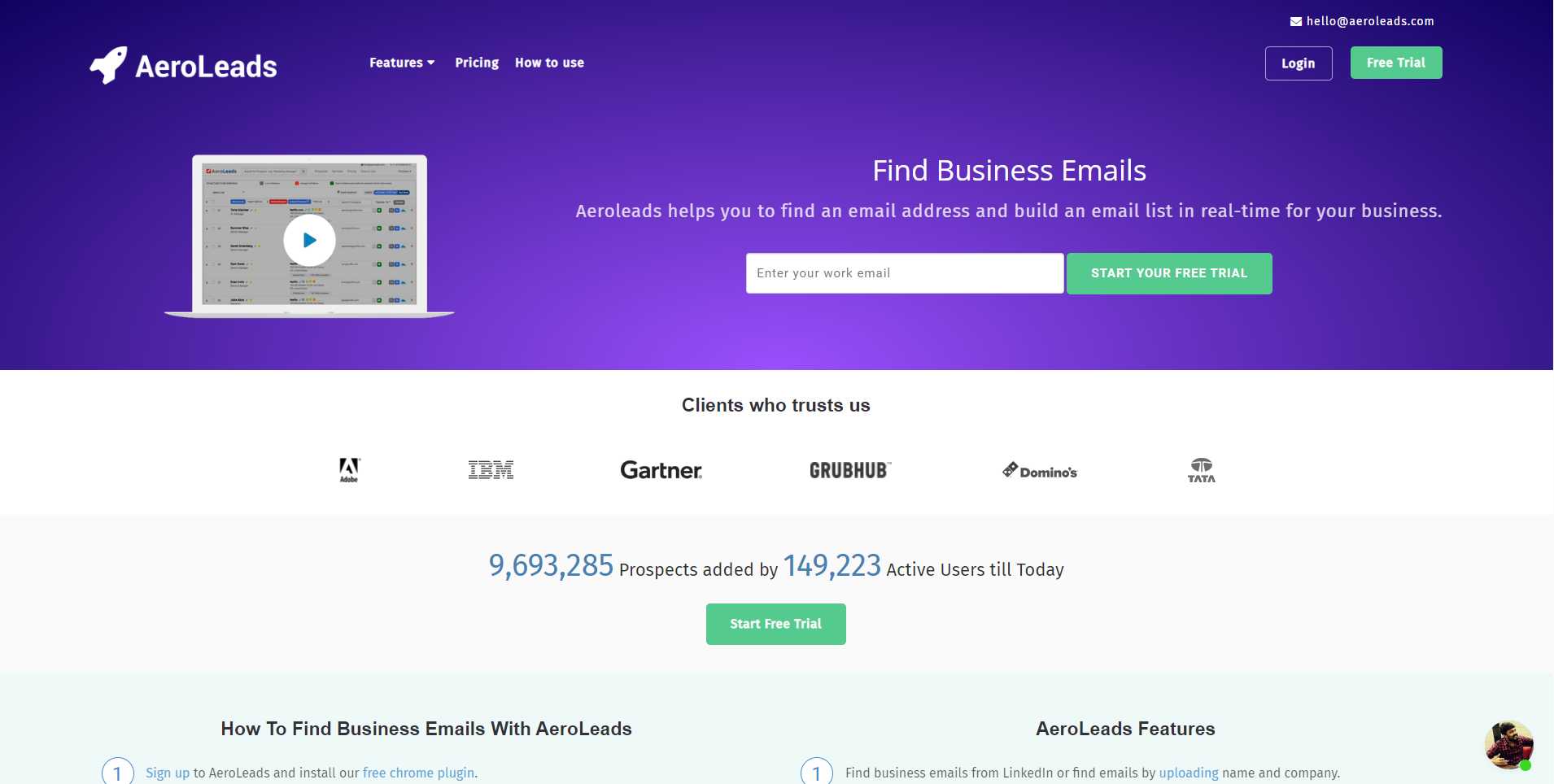 AeroLeads - Email Finder Tools