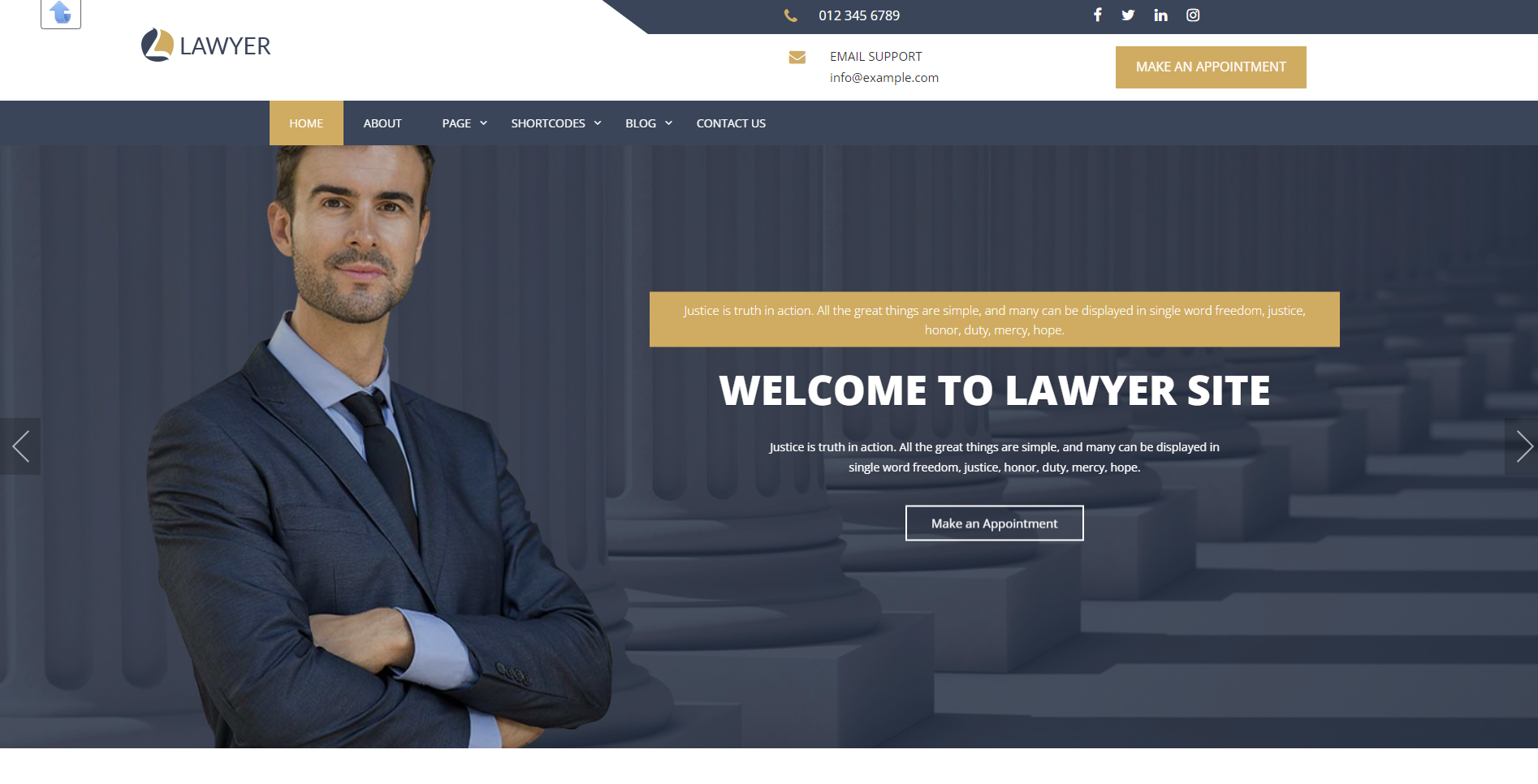 Expert Lawyer - best free lawyer wordpress themes
