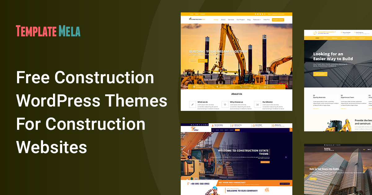 15 Excellent Free Construction WordPress Themes For Building Construction Websites (2022)