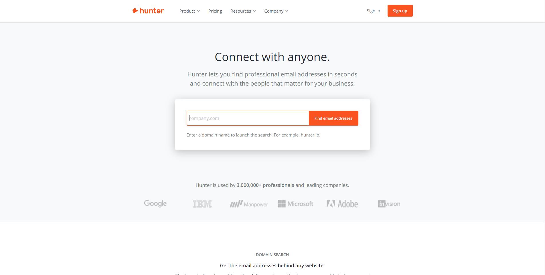 Hunter - Best Email Finder Tool