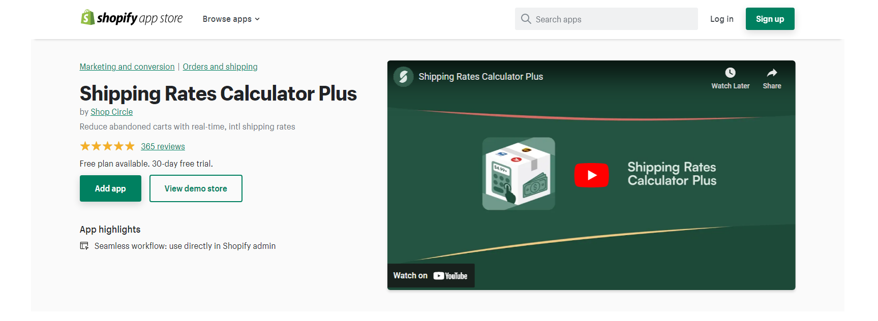 Shipping Rates Calculator Plus - Shopify shipping apps