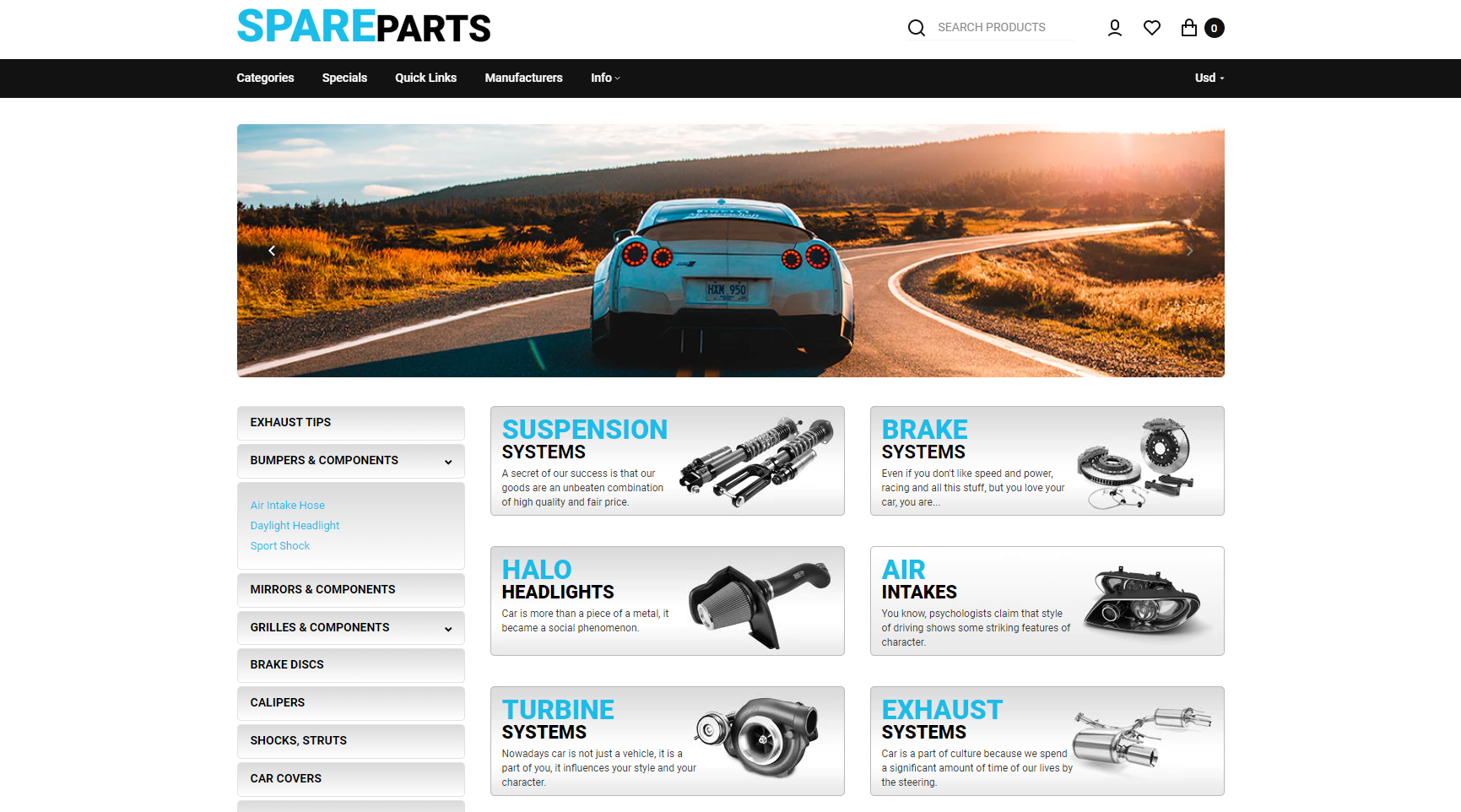 SpareParts - free shopify themes