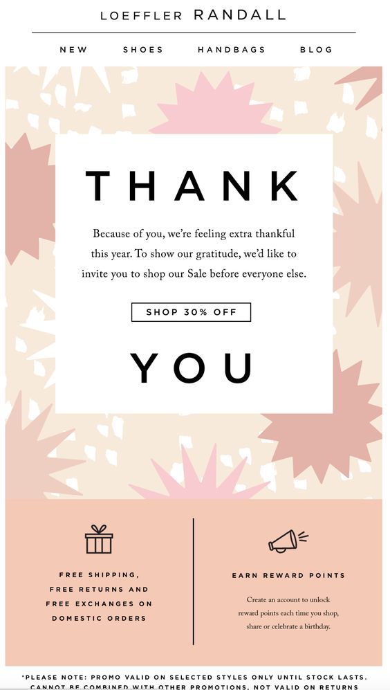 thank you email template